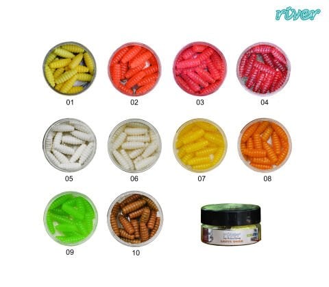 LARVA WORM 3 CM 15P 04
