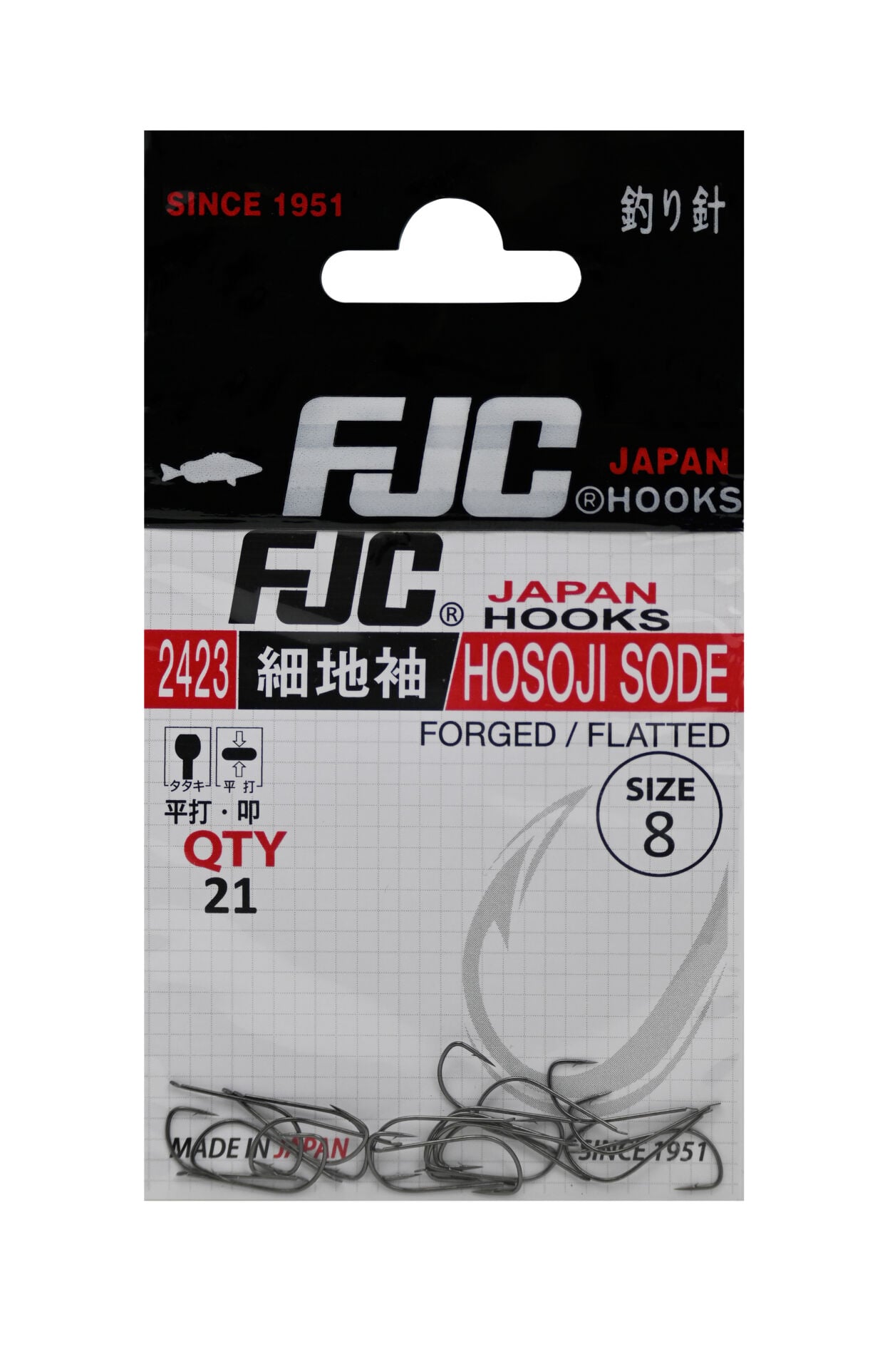 FJC2423 HOSOJI SODE BLACK NIKEL