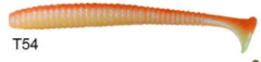 Lucky John S-Shad Tail 3.8'' (9.65 cm) 5P Silikon Yem T54