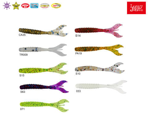 LUCKY JOHN W-WORM 1.5'' 3.38 CM 15P TR009