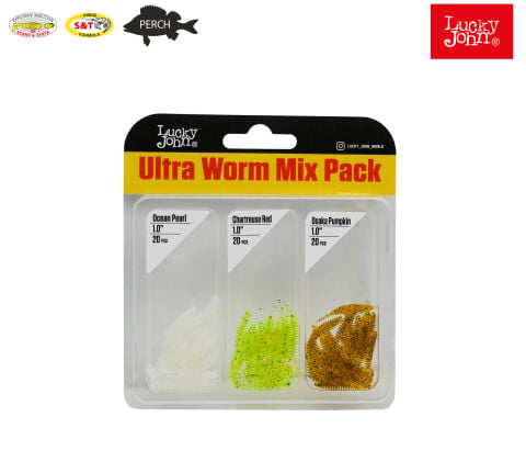 LUCKY JOHN ULTRA WORM 1'' (033/ S15 / PA19 )2.54 CM  60P