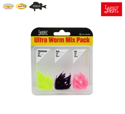 LUCKY JOHN ULTRA WORM 1''  (S88/ S63 / 309G ) 2.54 CM  60P