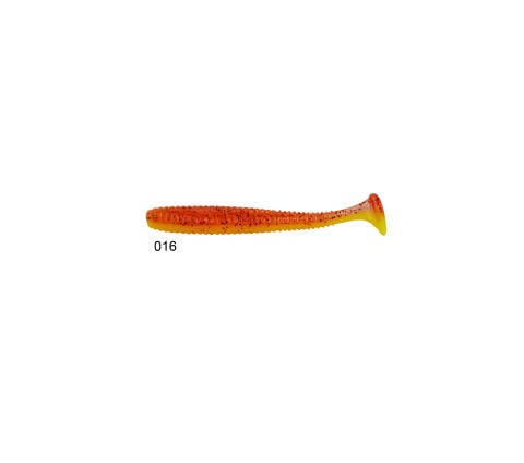 Lucky John S-Shad Tail 3.8'' (9.65 cm) 5P Silikon Yem 016