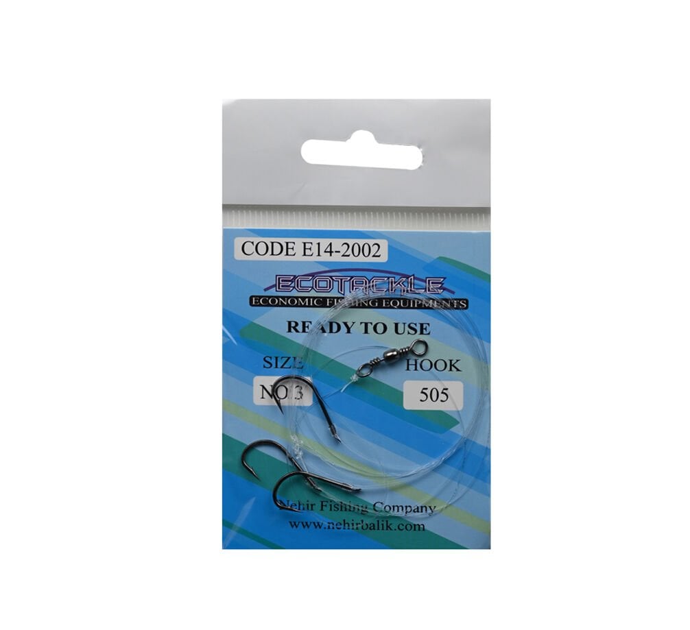 Ecotackle Fırdöndülü Yemli Takım 505 Bronz 3 İğne 100P