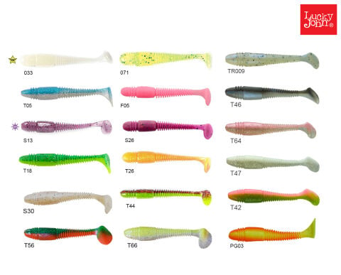 Lucky John Tioga Fat 3.9'' (9.91 cm) 5P Silikon Yem PG03