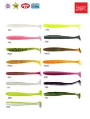 Lucky John S-Shad Tail 2.8'' (7.11 cm) 7P Silikon Yem PA01