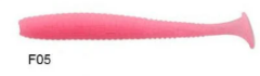 Lucky John S-Shad Tail 3.8'' (9.65 cm) 5P Silikon Yem F05