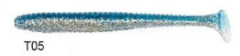 Lucky John S-Shad Tail 3.8'' (9.65 cm) 5P Silikon Yem T05