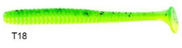 Lucky John S-Shad Tail 3.8'' (9.65 cm) 5P Silikon Yem T18