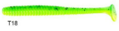 Lucky John S-Shad Tail 3.8'' (9.65 cm) 5P Silikon Yem T18